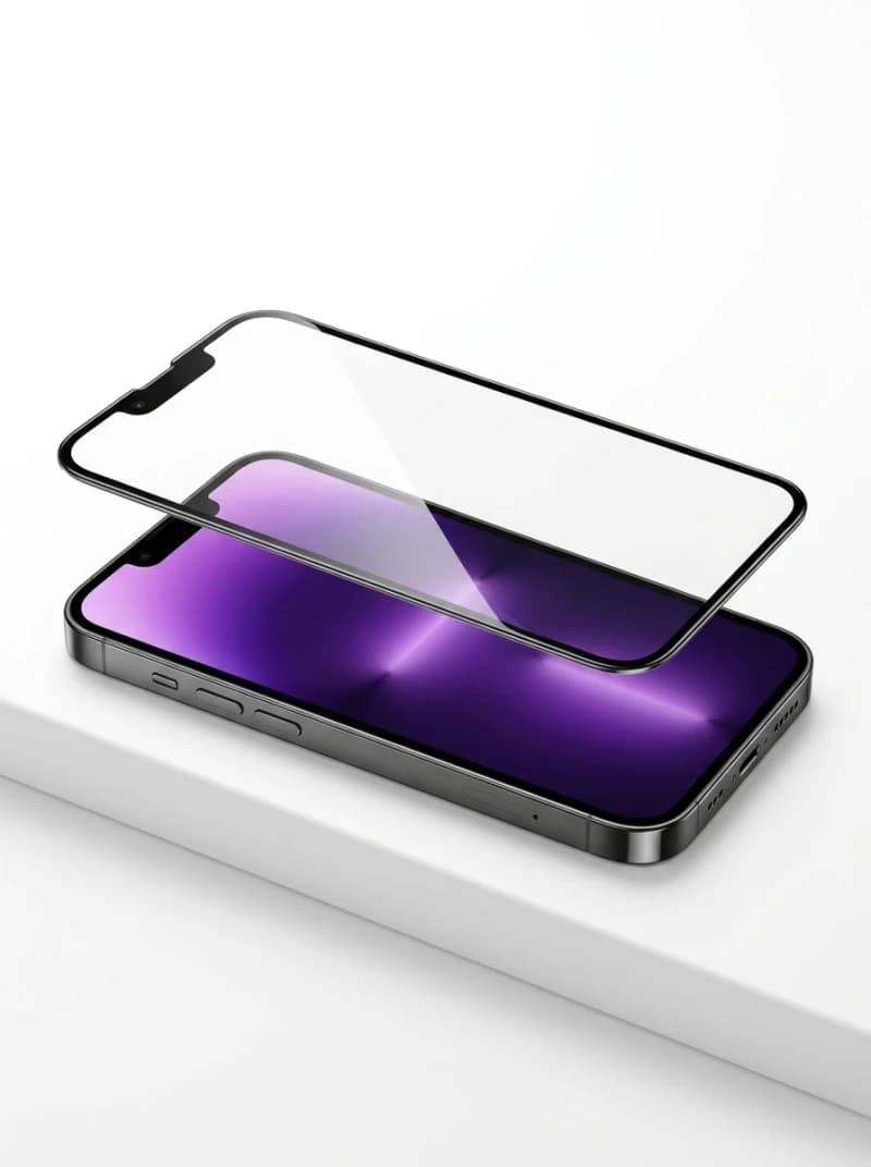 Telefon s ochranným tvrzeným sklíčkem